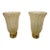 Pair of Murano Gold Vase Form Sconces For Sale