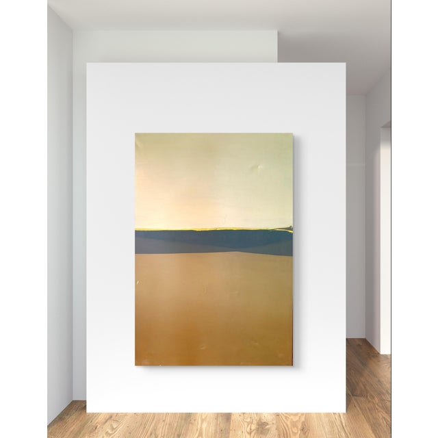 1966 signed oil painting on canvas. Barbara Beck artist. Beck’s work is inspired by artist such as Helen Frankenthaler,...