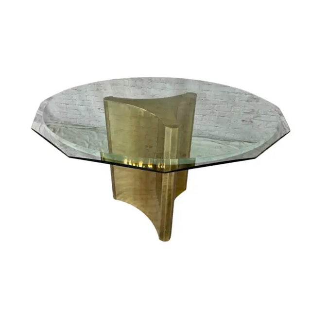 Mastercraft Vintage Mastercraft Brass "Trilobi" Table For Sale - Image 4 of 8