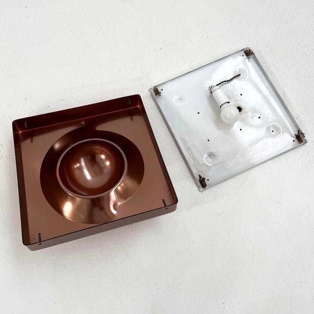 Space Age Bronze Wall Lamp, 1970s For Sale - Image 9 of 10