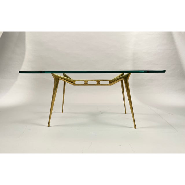 Coffee Table attributed to Cesare Lacca for Fontana Arte, 1950s For Sale - Image 10 of 11