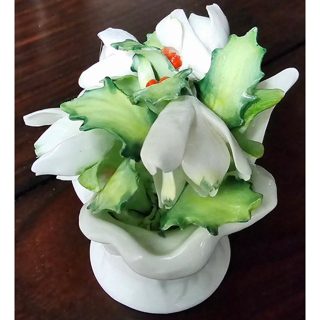 Royal Doulton English Fine Bone China Flower Bouquet in Flower Pot For Sale In Los Angeles - Image 6 of 10