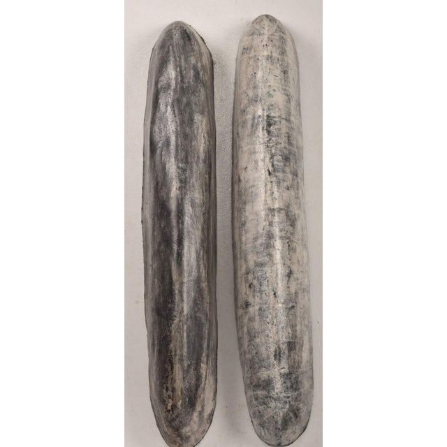 Greige 1980s Myron Melnick Elliptical Sculptural Pieces - Set of 4 For Sale - Image 8 of 8