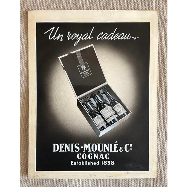 Mid-Century Modern Henri Lemonnier, Cognac Advertising Poster, 1950s, Paper For Sale - Image 3 of 7