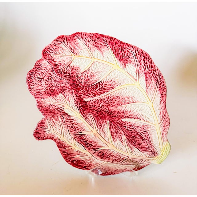 Traditional Italian Majolica Radicchio Trivet For Sale - Image 3 of 7