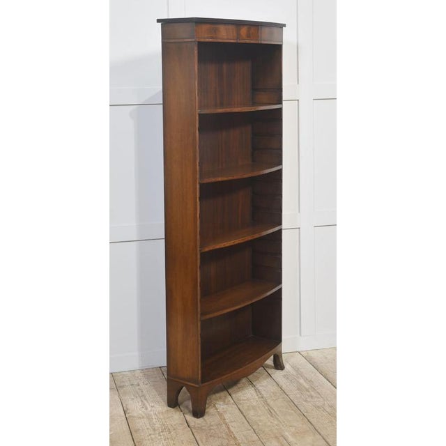 Mahogany Inlaid Open Bookcase, 1890s For Sale - Image 10 of 13
