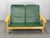 Mid-Century Modern Green Leather Two-Seat Sofa, Czechoslovakia, 1970s For Sale - Image 13 of 15