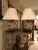 Wood Chinese Floral Painted Table Lamps - a Pair For Sale - Image 7 of 7