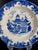 Spanish Hand-Painted Blue and White Talavera Plate with Chinoiserie Pagoda and Scroll Rim, 1730-1770s For Sale - Image 5 of 8