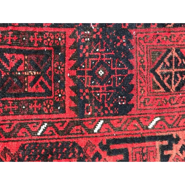 Antique Turkmen Belutch Afghan Rug For Sale - Image 10 of 18
