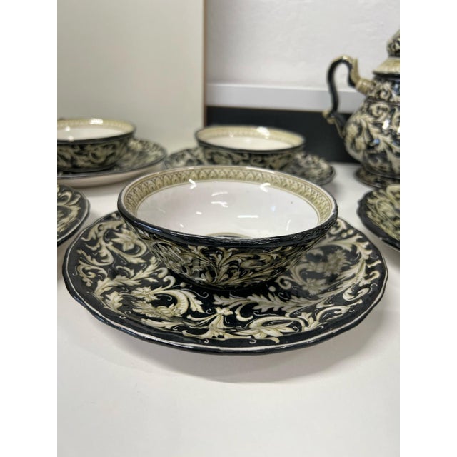 Tea Service from Molaroni Pesaro, Italy, 1920s, Set of 16 For Sale - Image 12 of 18