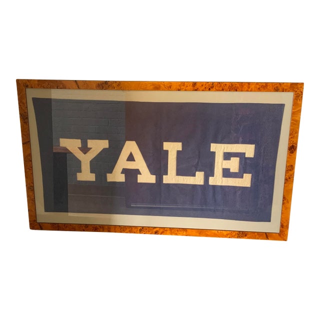 20th Century Framed Yale College Flag For Sale
