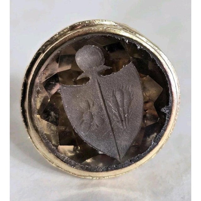 Mid-Century 9ct Gold Charm and Seal from Franklin Mint, London, 1967 For Sale - Image 16 of 18