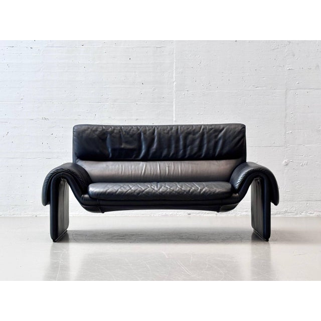 Black Leather DS-2011 Sofa from de Sede, 1980s For Sale - Image 17 of 17
