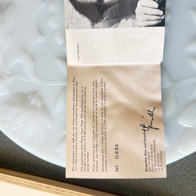 Annual Glass Plate by Ivan Rabuzin for Rosenthal, 1978 For Sale - Image 11 of 11