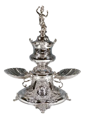 Viennese Art Nouveau Silver Caviar Stand from Würbel & Czokally, 1900s