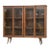 Walnut Mid Century Bookcase For Sale