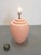Metal Large Pink Ceramic Table Lamp from Kostka, France, 1970s For Sale - Image 7 of 9