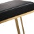 Ferrara Black Vegan Leather & Gold Steel Bar Stools - Set of 2 For Sale In Los Angeles - Image 6 of 12