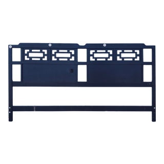 Vintage Thomasville Black King Headboard For Sale
