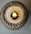 This vintage ceramic mid-century table lamp features a sculptural, handmade base with authentic period charm, topped with...