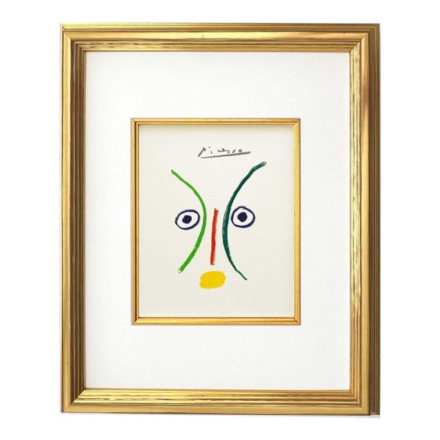 1960s Picasso Lithograph 109 the Lovers Framed For Sale