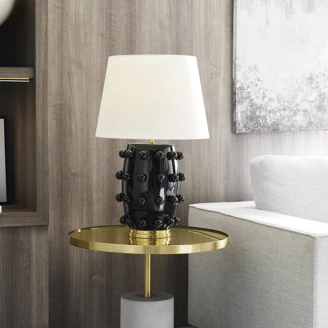 Kelly Wearstler Linden table lamp in Porcelain black brand new with original boxes! This design elevates any space with...