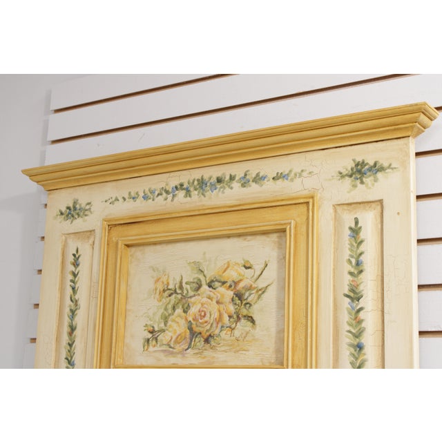 Habersham Furniture Habersham Crackle Paint Trumeau Mirror For Sale - Image 4 of 18