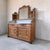 An exceptional and highly unusual late 19th Century French marble-topped meuble de toilette or dressing cabinet, veneered...
