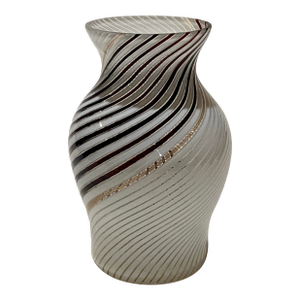 Dino Martens 1954 Merano Vase Vintage Black, White, and Copper Mid Century Beauty!