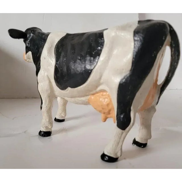 Rustic 20th Century Full Body Cow Door Stop For Sale - Image 3 of 6