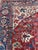Antique Persian Serapi Carpet Handmade Wool Oriental Rug, Red, Ivory, Light Blue For Sale - Image 16 of 18