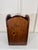 Wood Vintage Early American Solid Wood Arched Wastebasket For Sale - Image 7 of 12