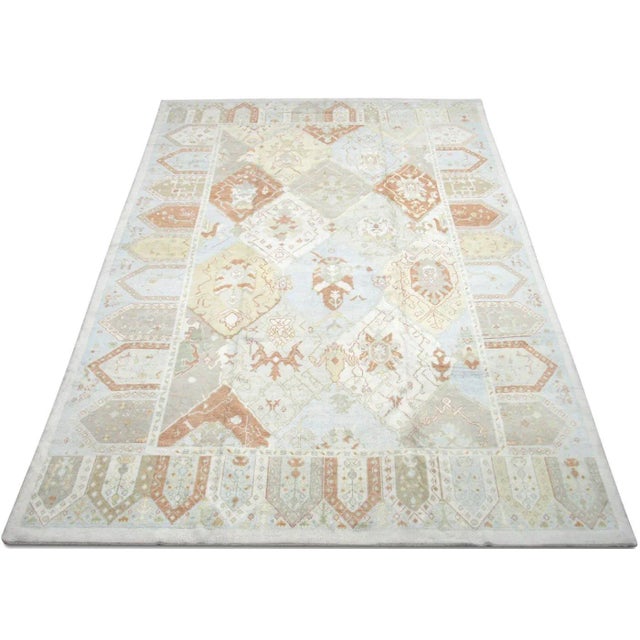 1980s 1980s Turkish Oushak Rug For Sale - Image 5 of 6