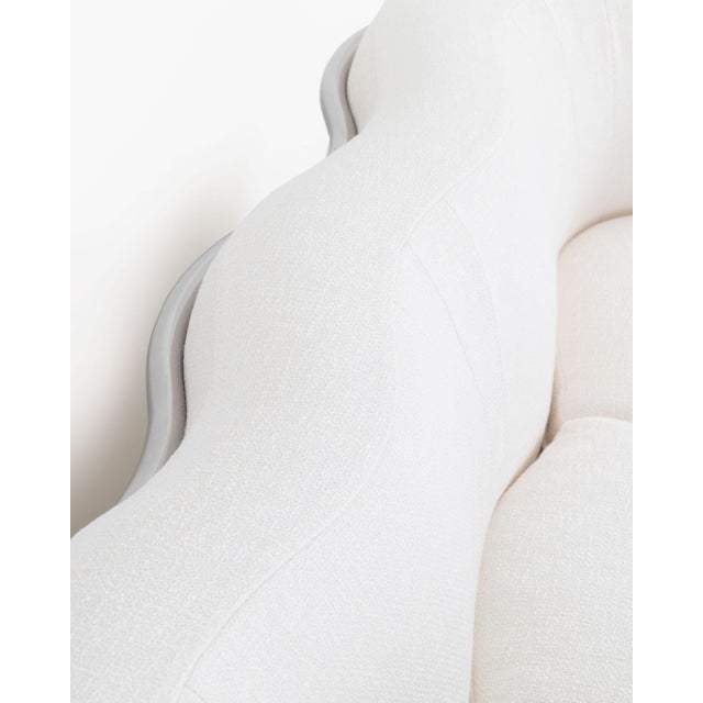 Jonathan De Pas, Donato D'Urbino, and Paolo Lomazzi Pair of Onda 3-Seater Sofas for Zanotta in French Bouclé, 1970 For Sale - Image 6 of 12