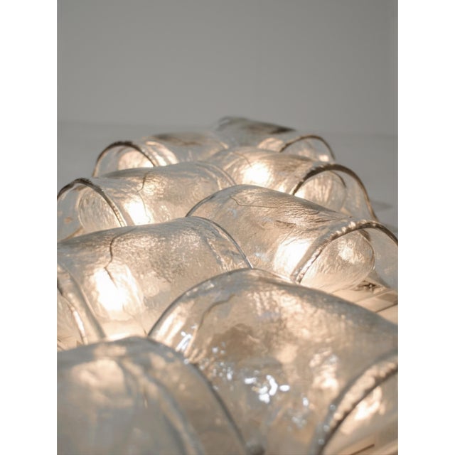 Lp 276 Murano Glass Sconce Panel attributed to Carlo Nason for Mazzega, 1970, Set of 8 For Sale - Image 6 of 8