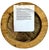 Brick Red Tanzanian Spirits on a Painted and Carved Circular Wood Relief, Signed by George Lilanga For Sale - Image 8 of 9