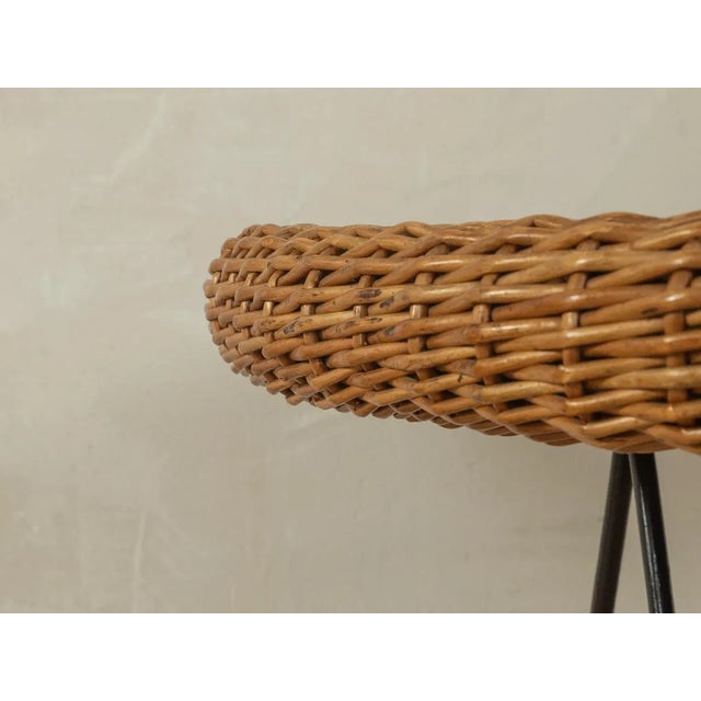 Rattan Side Table by Urotan, 1950s For Sale - Image 6 of 8