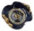 Vintage Art Deco Gilded Tray in Cobalt Blue Ceramic, Italy, 1930s For Sale