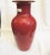 Barovier Toso Red Vase. Case glass of red and clear layers in a classic vase baluster form vase. Beautiful coral red and...