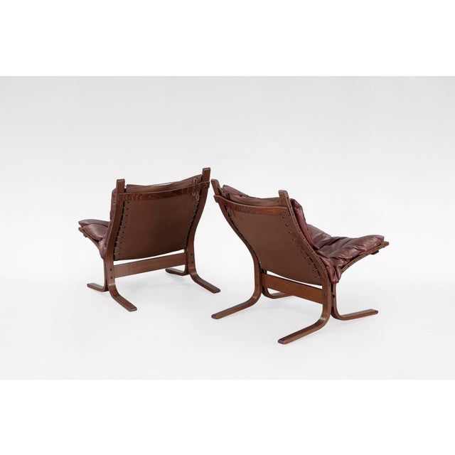 Vintage Dark Brown Siesta Chairs by Ingmar Relling for Westnofa, 1960s, Set of 2 For Sale - Image 3 of 6