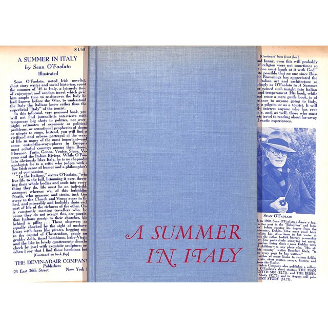 Traditional "A Summer in Italy" 1950 O'faolain, Sean For Sale - Image 3 of 9
