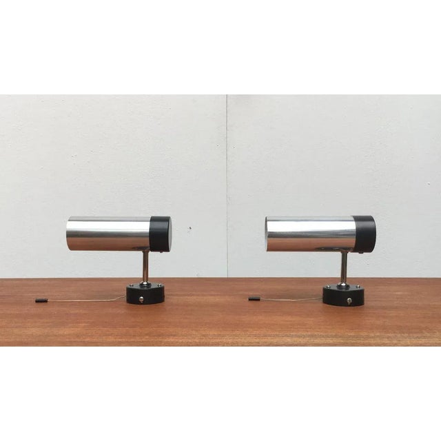 Mid-Century Dutch Minimalist Wall Lamps by H. Busquet for Hala Zeist, 1960s, Set of 2 For Sale - Image 4 of 18