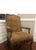 Schnadig occasional chair. Beautifully carved and leopard print upholstered this chair is comfortable and will make a...