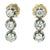 Vintage Platinum and 14k Gold 2 Carat Diamond Drop Earrings Circa 1950s, A Pair For Sale - Image 10 of 15