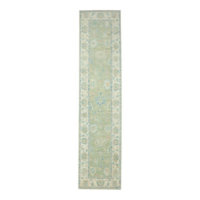 Turkish Oushak Runner Rug 2'9" x 11'9" #17791 For Sale