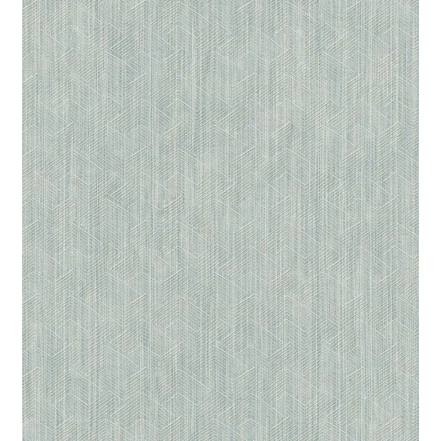 Contemporary Sample - The House of Scalamandr�� Alps Wallcovering, Seafoam For Sale - Image 3 of 3
