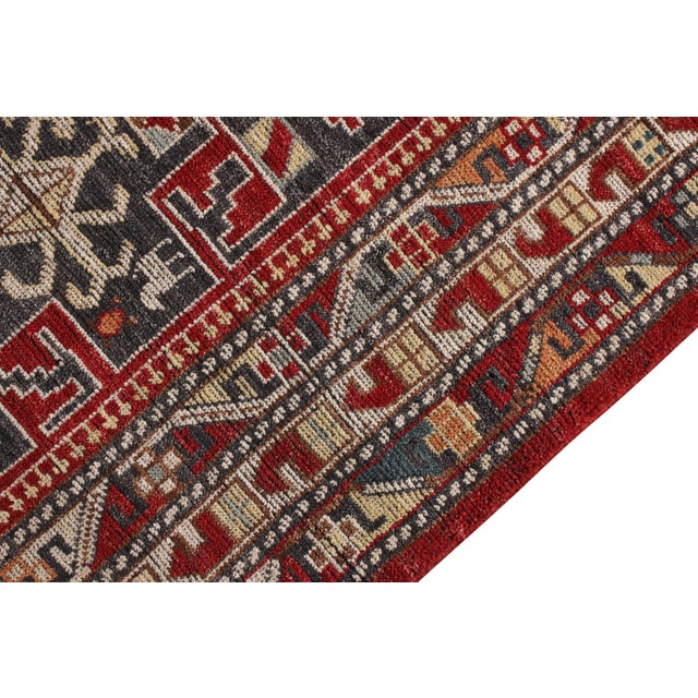 A 6x9 ode to classic tribal rug styles in red and blue, from Rug & Kilim’s Burano Collection. Hand knotted in notably soft...