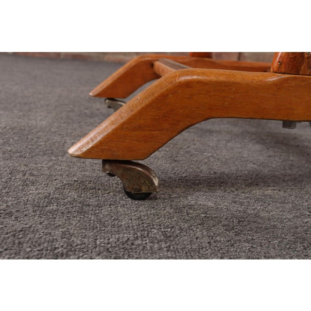 Sculptural Italian Modernist Beech and Brass Valet by Fratelli Reguitti For Sale - Image 13 of 18