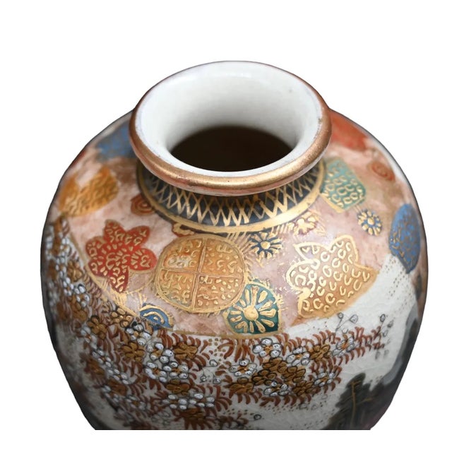 Japanese Satsuma Vase For Sale - Image 6 of 9